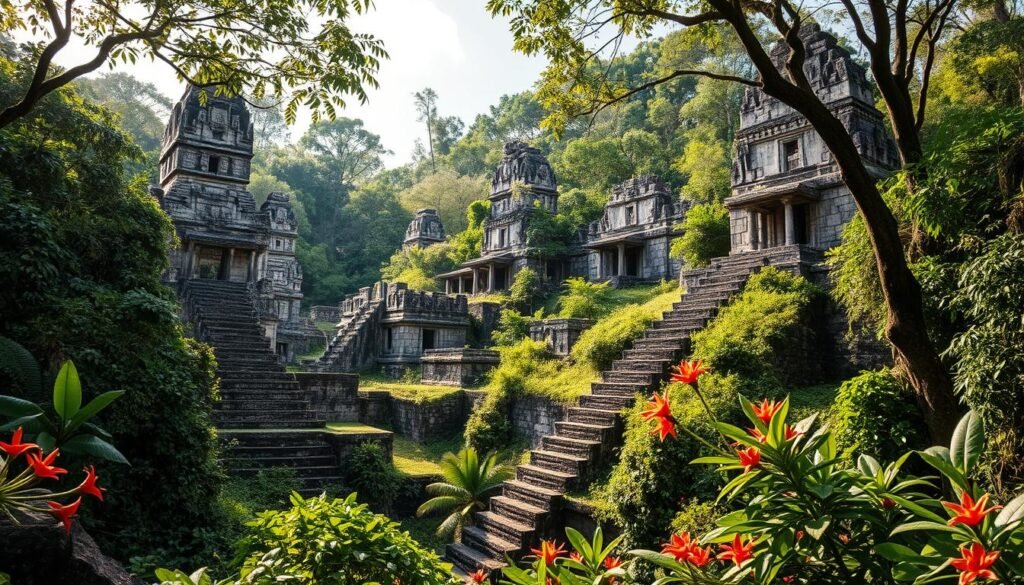 ancient Mayan ruins